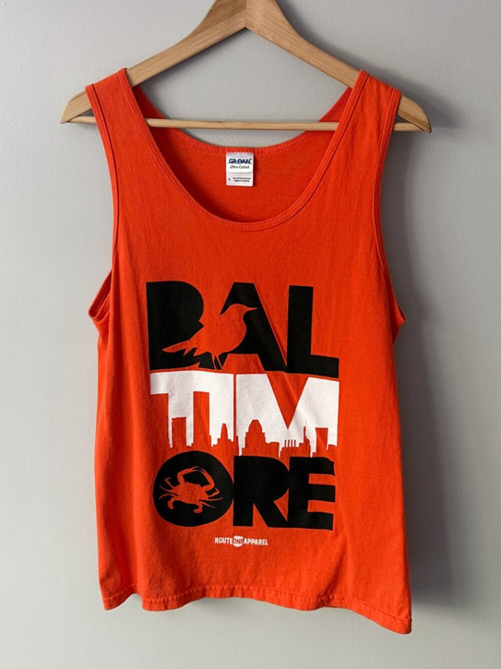 Women's Baltimore Skyline Orioles Tank Top Route One Apparel